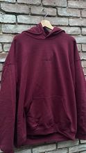 Load image into Gallery viewer, I Feel You Hoodie Bordeaux/White